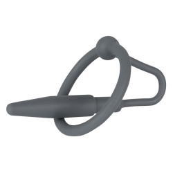 PENIS PLUG Plug Penis Silicone avec Anneau 5.5cm - Diamètre 8mm